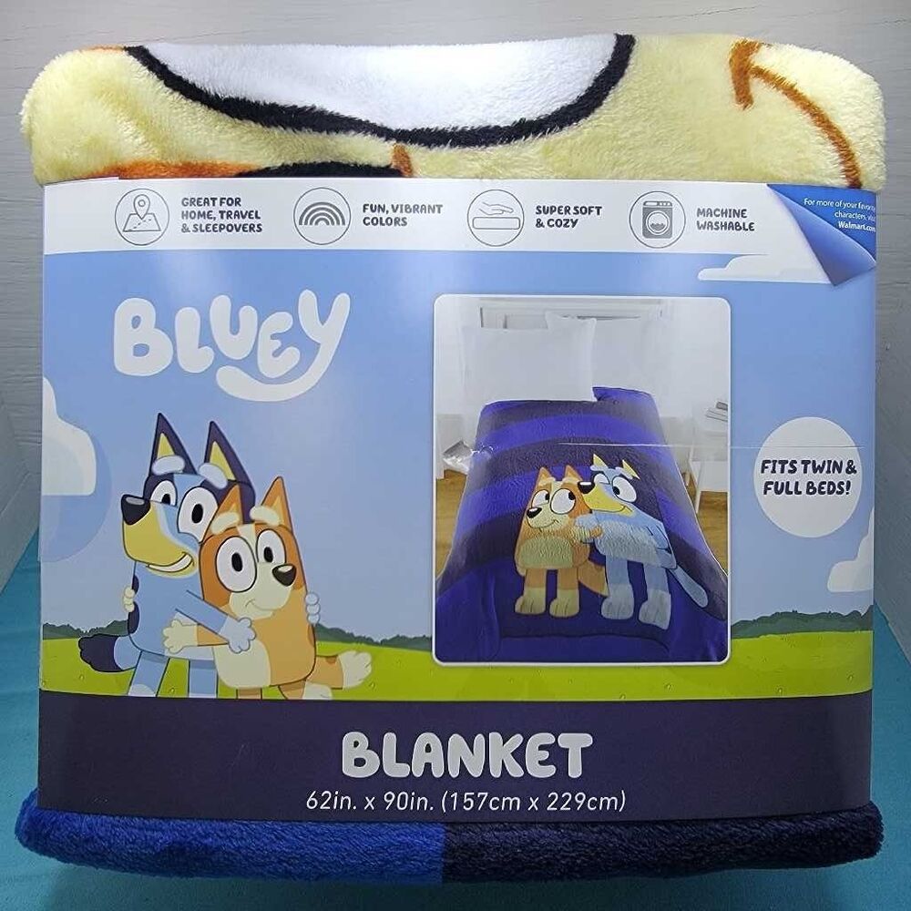 Bluey Blanket Twin Full Bed Cozy Plush Super Soft Machine Washable